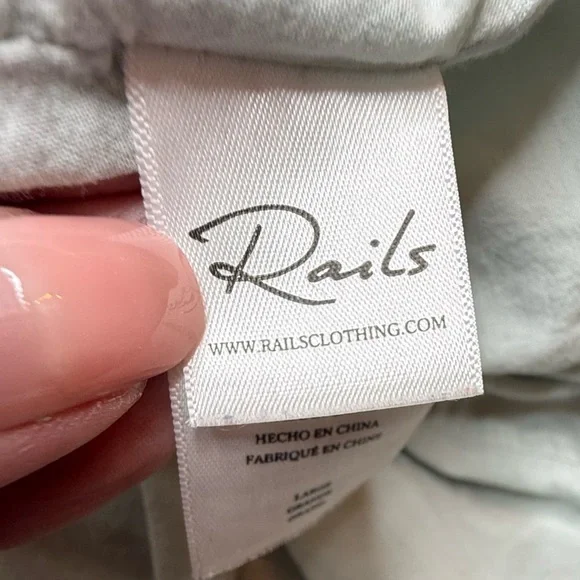 Rails Amellia Sag Harbour Tiered Striped Short Sleeve Midi Dress Large - Picture 5 of 8